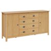vidaXL Sideboard HILL Honey Brown 154 x 40 x 80 cm Solid Pine Wood