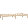 vidaXL Bed Frame without Mattress Solid Wood Small Single