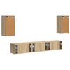 vidaXL TV Cabinet Set Wall-mounted 5 pcs Sonoma Oak Engineered Wood