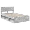 vidaXL Bed Frame Concerte Grey 135 x 190 cm Engineered wood