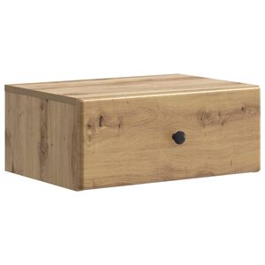 vidaXL Wall-Mounted Bedside Cabinet Artisan Oak 49 x 34.5 x 20 cm