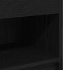 vidaXL Bedside Cabinet with Drawer Black 39x28x41 cm