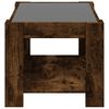 vidaXL Coffee Table with LED Smoked Oak 73x53x45 cm Engineered Wood