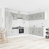 vidaXL 14 Piece Kitchen Cabinet Set Porto Grey Sonoma Engineered Wood