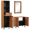 vidaXL Bathroom Sets 3 pcs Acacia Brown Winish Solid Mango Wood