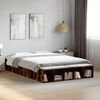 vidaXL Bed Frame without Mattress Smoked Oak 150x200 cm King Size