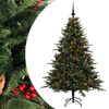 vidaXL Artificial Christmas Tree with Bauble 120 cm 150 LEDs