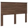 vidaXL Bed Frame with Headboard Brown Oak 140 x 200 cm Solid Pine Wood