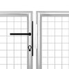 vidaXL Garden Gate Steel 500x100 cm Silver
