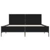 vidaXL Bed Frame without Mattress Black 160x200 cm