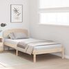 vidaXL Bed Frame with Headboard Natural 75 x 190 cm Solid Pine Wood