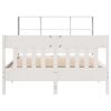 vidaXL Bed Frame without Mattress White 140x200 cm Solid Wood Pine