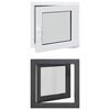 vidaXL Basement Window RISOR 50 x 50 cm PVC and Glass Anthracite