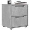 vidaXL Bedside Cabinet VISNES Concrete Grey 45x40x50 cm Engineered Wood