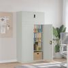 vidaXL File Cabinet Light Grey 90x40x180 cm Steel
