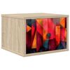 vidaXL Wall-mounted Bedside Cabinet HEESCH Sonoma Oak 36 x 33 x 25 cm