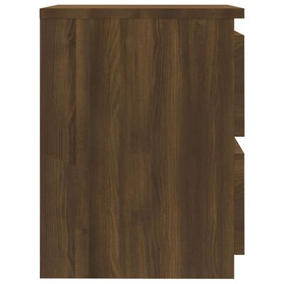 vidaXL Bedside Cabinet Brown Oak 30x30x40 cm Engineered Wood