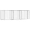 vidaXL Dog Cage Silver 600 x 200 x 200 cm Galvanised Steel