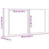 vidaXL LED Mirror Cabinet Artisan Oak 90x12x45 cm Engineered Wood