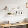 vidaXL Wall Shelves 2 pcs White 100x9x3 cm