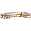 vidaXL Outdoor Sofa Set 8 pcs Natural Solid Acacia Wood