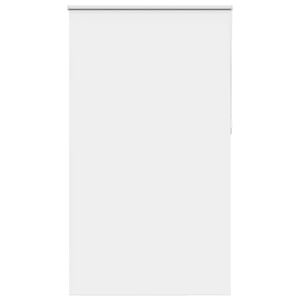 vidaXL Roller Blind Blackout White 140x230 cm Fabric Width 136.6 cm Polyester