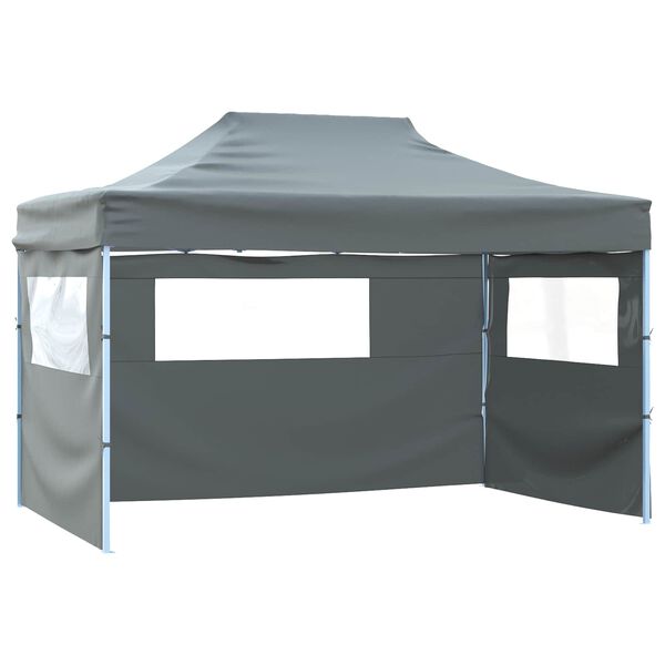 vidaXL Party Tent Folding Anthracite 280 x410 x 315 cm Oxford Fabric