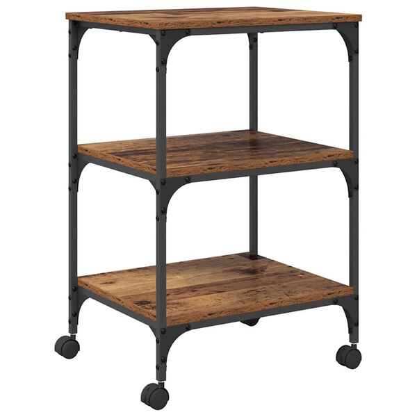 vidaXL Printer Stand Old Wood 50 x 41 x 75 cm Engineered Wood