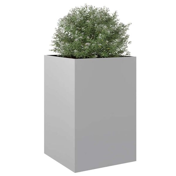 vidaXL Planter Silver 52x48x75 cm Galvanised Steel