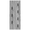 vidaXL Wall-Mounted Coat Rack Grey Sonoma 30 x 1.5 x 80 cm