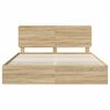 vidaXL Bed Frame with Drawer Sonoma Oak 180 x 200 cm Engineer Wood