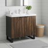 vidaXL Bathroom Sink Cabinet Walnut 62 x 33 x 58 cm Engineered wood