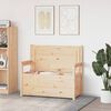 vidaXL Bench 112.5x51.5x96.5 cm Solid Wood Pine