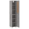 vidaXL Highboard Grey Sonoma 34.5x34x180 cm Engineered Wood