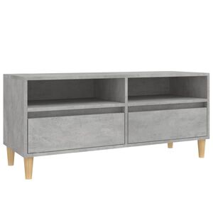 vidaXL TV Cabinet Concrete Grey 100x34,5x44,5 cm Engineered Wood
