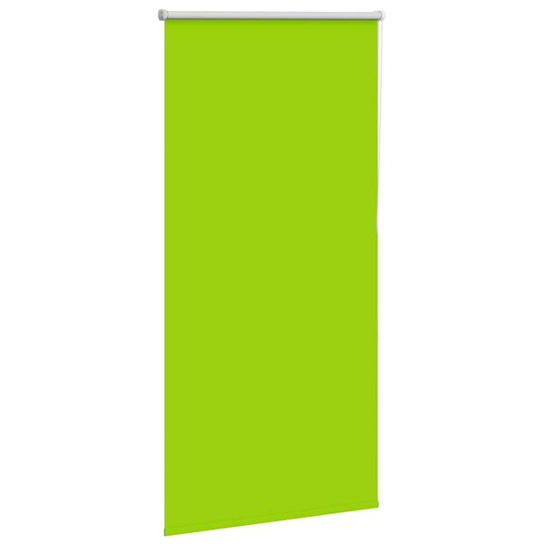 vidaXL Roller Blind Blackout Leaves Green 85x130 cm Fabric Width 80.7 cm Polyester