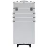 vidaXL Make-up Trolley Aluminium Silver