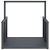 vidaXL Firewood Rack Anthracite 40x40x40 cm Cold-rolled steel