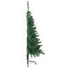 vidaXL Artificial Half Christmas Tree with Stand Green 150 cm PVC