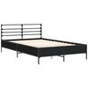 vidaXL Bed Frame without Mattress Black 120x190 cm Small Double