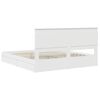 vidaXL Storage Bed with Headboard White 200 x 200 cm Engineered Wood