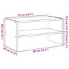 vidaXL Shoe Rack Stackable Old Wood 60x30x30.5 cm