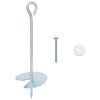 vidaXL Earth anchor 10 pcs Silver &Oslash;10 x 30 cm Galvanized Metal