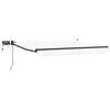 vidaXL Manual Retractable Awning with LEDs 3.5 x 2.5 m