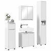 vidaXL Bathroom Furniture Set 4 pcs High Gloss White Engineered Wood