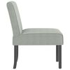 vidaXL Slipper Chair Light Grey Velvet