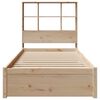vidaXL Bookcase Bed without Mattress 90x190cm Single Solid Wood Pine
