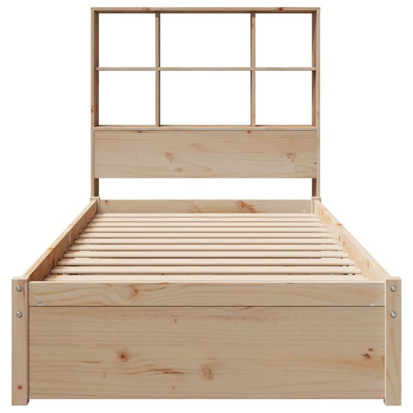vidaXL Bookcase Bed without Mattress 90x190cm Single Solid Wood Pine