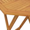 vidaXL Folding Garden Table &Oslash;70x75 cm Solid Wood Acacia
