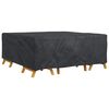 vidaXL Furniture Cover Plain Black 210 x 200 x 70 cm 600D